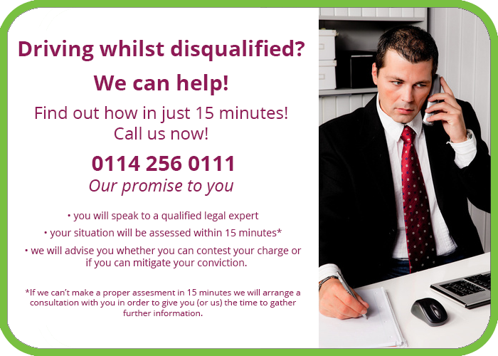 driving while disqualified solicitor